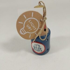 Mud Pie "Beer O'Clock" Light-Up Sitter NWT